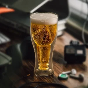 Bottoms Up Beer Glass