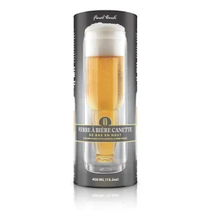 Bottoms Up Glass Beer Can