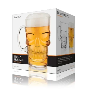 Brain Freeze Skull Beer Mug