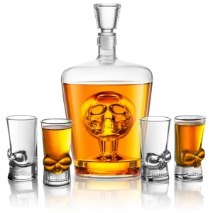 Brain Freeze Skull Decanter Set