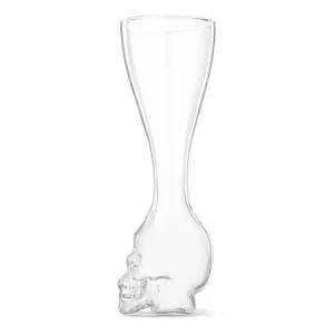 Brain Freeze Skull Glass with Skeletal Frame