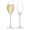 Champagne Lead-Free Crystal Glasses - Set of 2