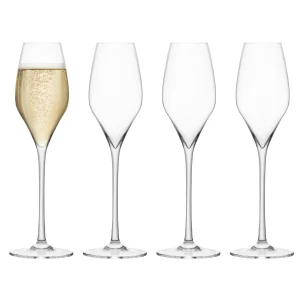 Champagne Lead-Free Crystal Glasses - Set of 2