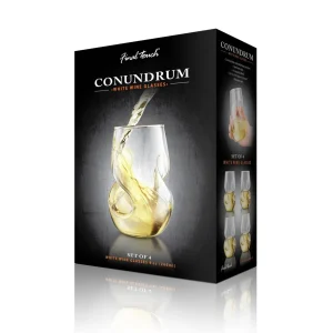 Conundrum White Wine Glasses - Set of 4 - 9 oz (266ml)