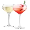 Coupe Lead-Free Crystal Glasses - Set of 2