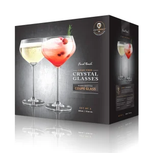 Coupe Lead-Free Crystal Glasses - Set of 2