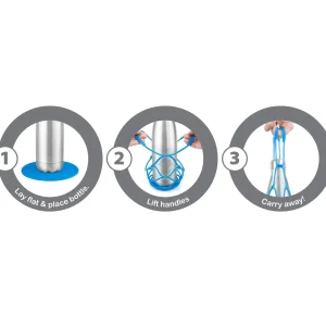 Everyday Up&Away Collapsible Silicone Bottle Bag - Grey