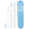 GoSip Glass Reusable Straws -Translucent Blue