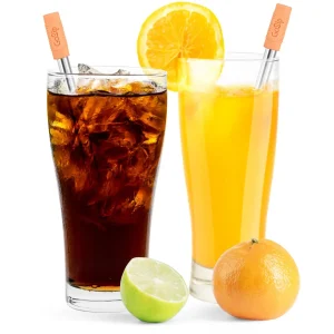 GoSip Stainless Steel Reusable Straws - Grey