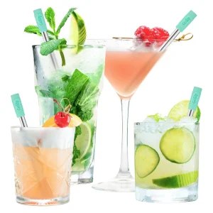 GoSip Stainless Steel Reusable Straws - Grey