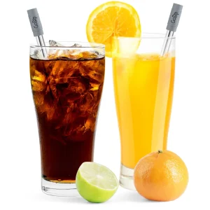 GoSip Stainless Steel Reusable Straws - Translucent Grey