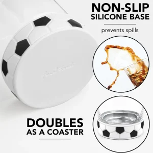 Kick-Off Soccer / Football Tumbler with Ice Mould