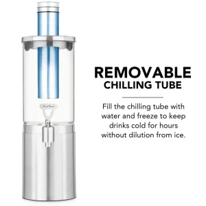 1.5 L Stainless Steel & Glass Beverage Dispenser