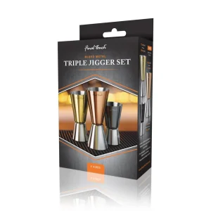 Mixed Metal Jigger Set - Set of 3