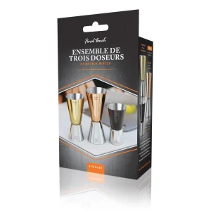 Mixed Metal Jigger Set - Set of 3