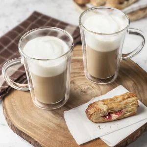 17 oz Double-Wall Insulated Glass Mug