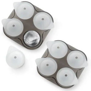 1.5" Silicone 4 Ice Ball Tray - Set of 2
