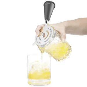 Spoon & Strainer with Built-in Jiggers