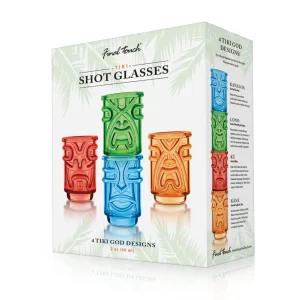 Tiki Shot Glasses - Clear - Set of 4