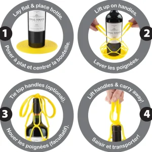 Up&Away Collapsible Silicone Bottle Bag - Grey