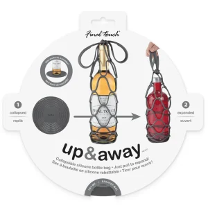 Up&Away Collapsible Silicone Bottle Bag - Grey
