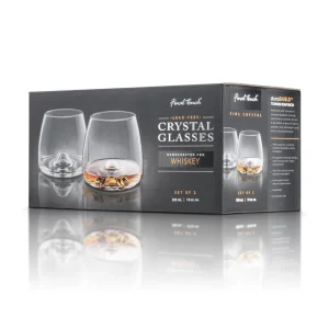 Whiskey Lead-Free Crystal Glasses - Set of 2