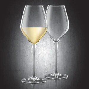 White Wine Lead-Free Crystal Glasses - Set of 2