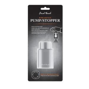 Wine Bottle Pump / Stopper - Grey