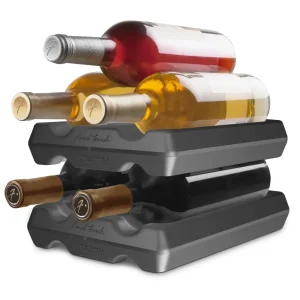 Wine Bottle Stacker - 2 Piece - White