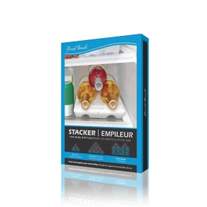 Wine Bottle Stacker - 2 Piece - White