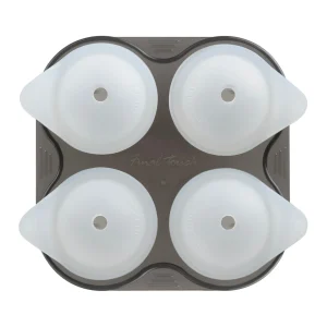 Yarai Shiver Ice Ball Shots - 4 Glasses with Ice Ball Tray