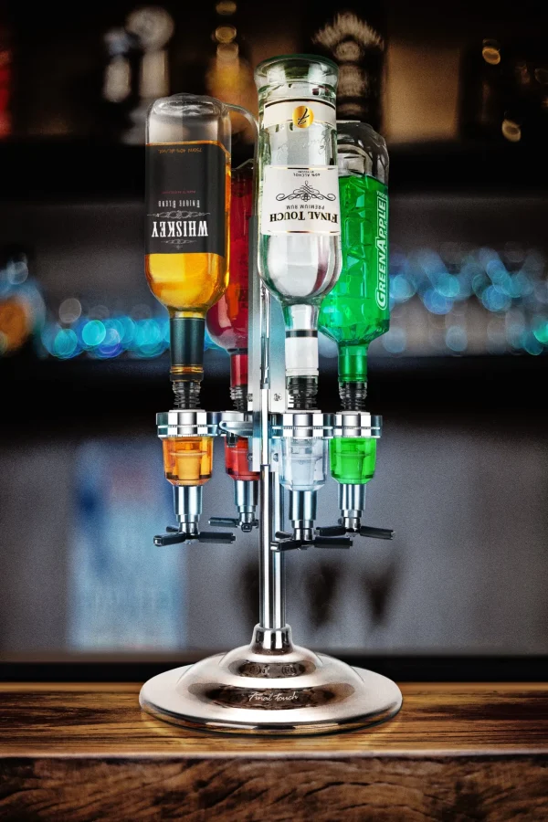 4 Bottle Led Liquor Dispenser