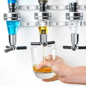 4 Bottle Wall Mounted Liquor Dispenser