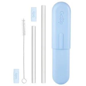 GoSip Glass Reusable Straws - Sky Blue
